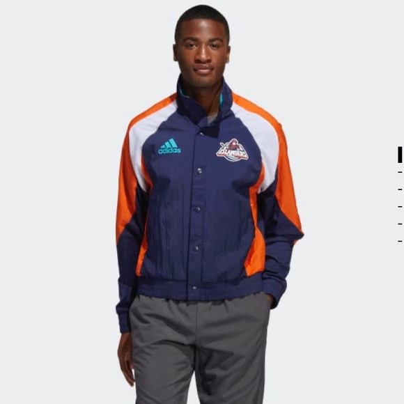 Adidas New York Islanders Reverse Retro Jacket NHL Men Sz M - Picture 1 of 5